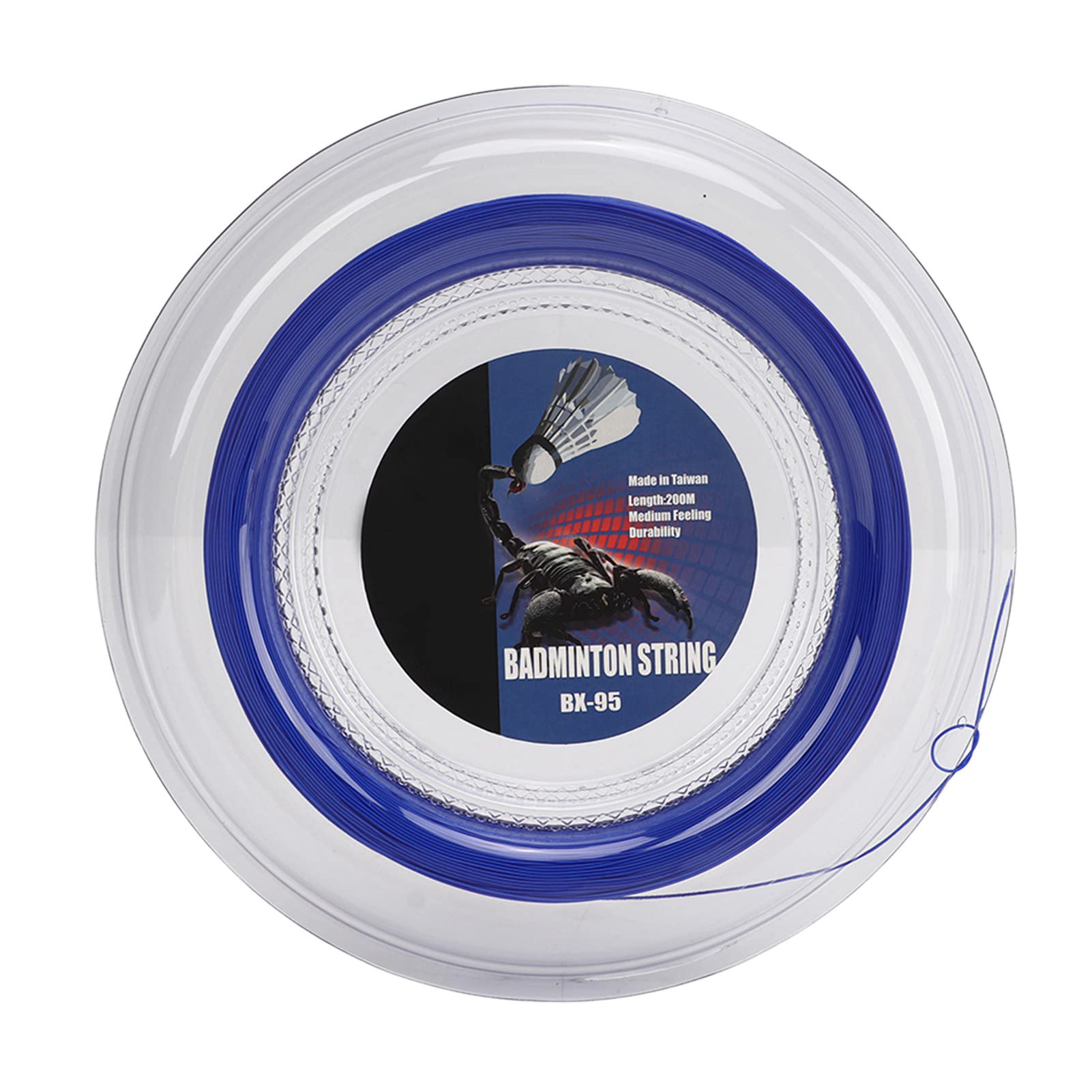 Cordage de Raquette de Badminton Professionnel POWERTI Ligne de Remplacement de Fibre Durable à Haute élasticité pour la réparation de Raquette Convient aux Joueurs de Tous