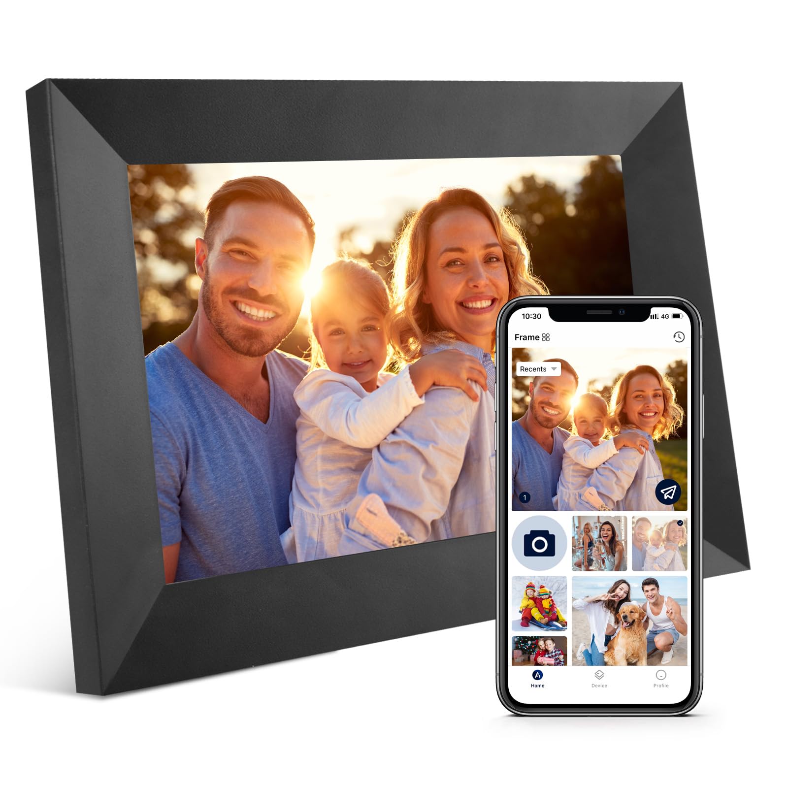 Anna Bella Digital Photo Frame,7 Inch Wifi Digital Picture Frame,16GB Full HD Touchscreen,Brightness Adjustable Electronic Photo Frame,Share Photos or Videos via the AiMOR App