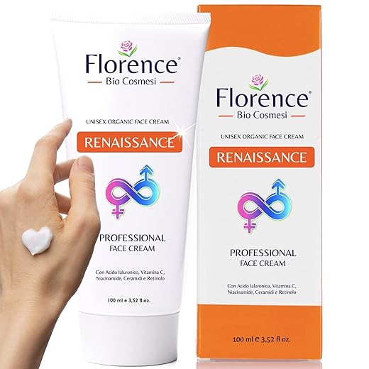 100ml. Bio Crema Hidratante Facial Mujer y Hombre con Ingredientes Antiarrugas, Antimanchas y Antiedad. Crema facial con Ácido Hialurónico, Retinol y Vitamina C Vegana para la cara y Contorno de Ojos