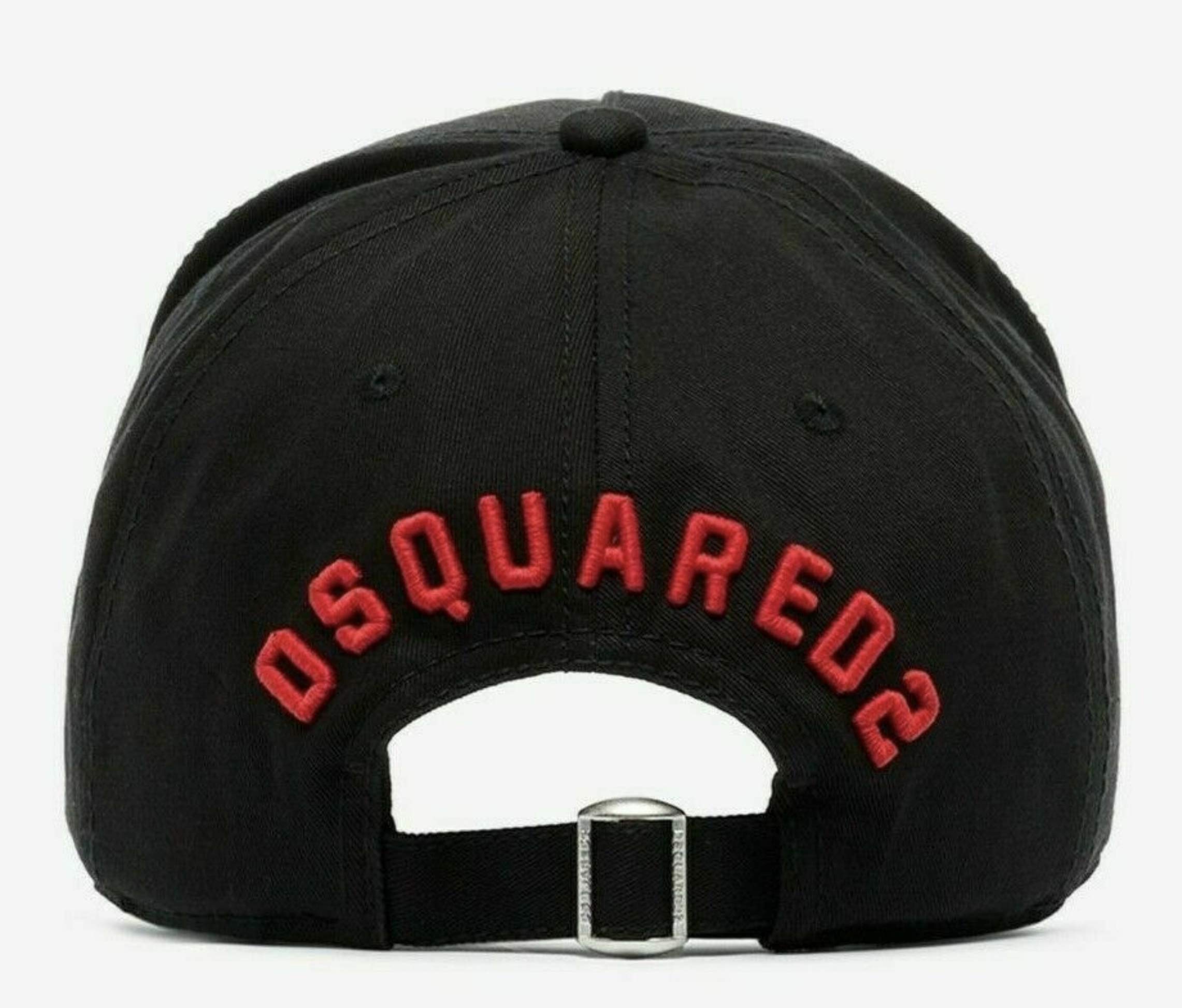 DSQUARED2 Icon Czapka z Daszkiem Kappe Baseball Cap Czapka Baseballowa Czapka Czerwono-Czarna Unisex DSQUARED2 Icon Czapka z Daszkiem Kappe Baseball Cap Czapka Baseballowa Czapka Czerwono-Czarna