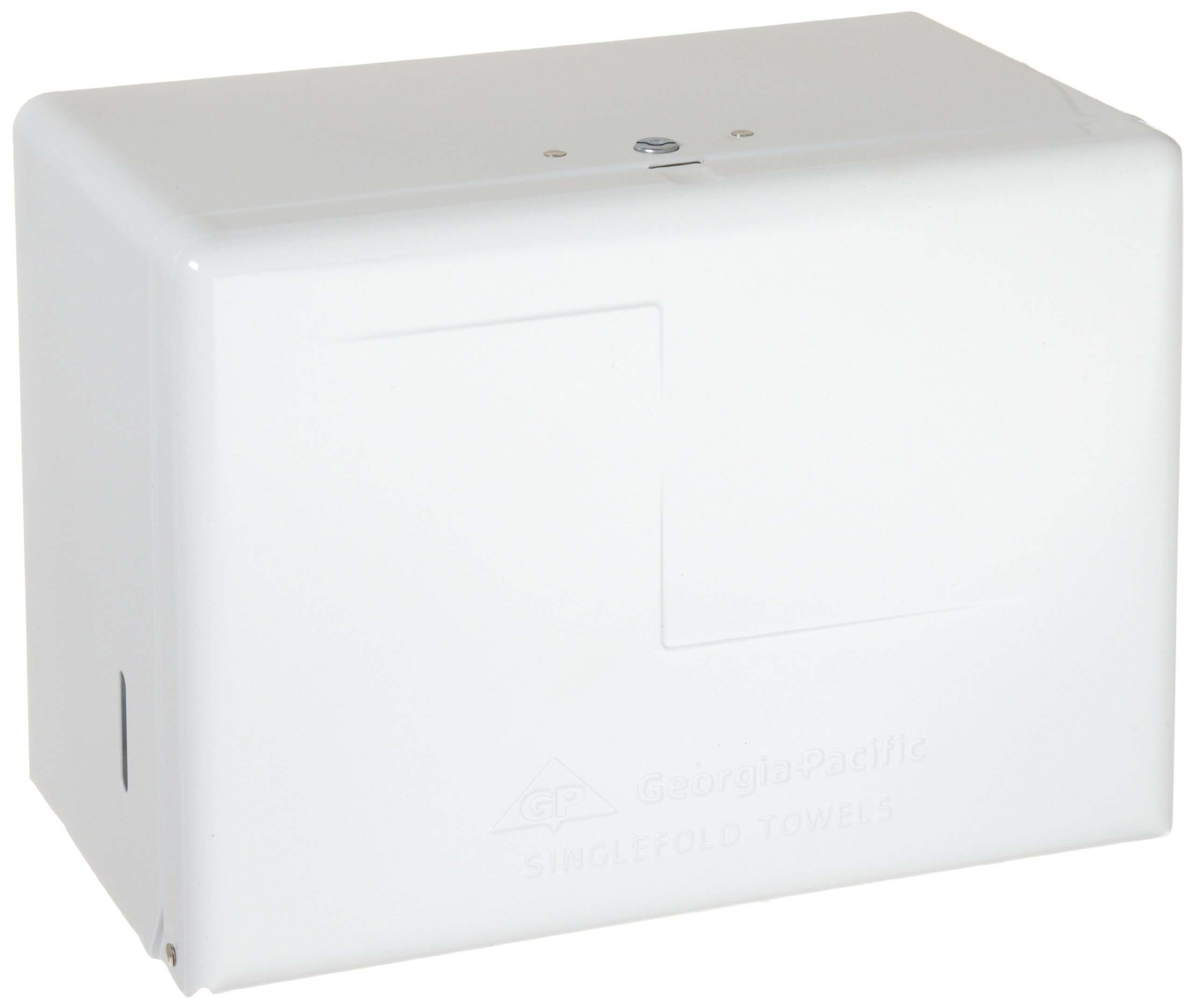 Georgia-Pacific Singlefold Paper Towel Dispenser by GP PRO (Georgia-Pacific); White; 56701; 11.625" W x 6.625'' D x 8.125" H