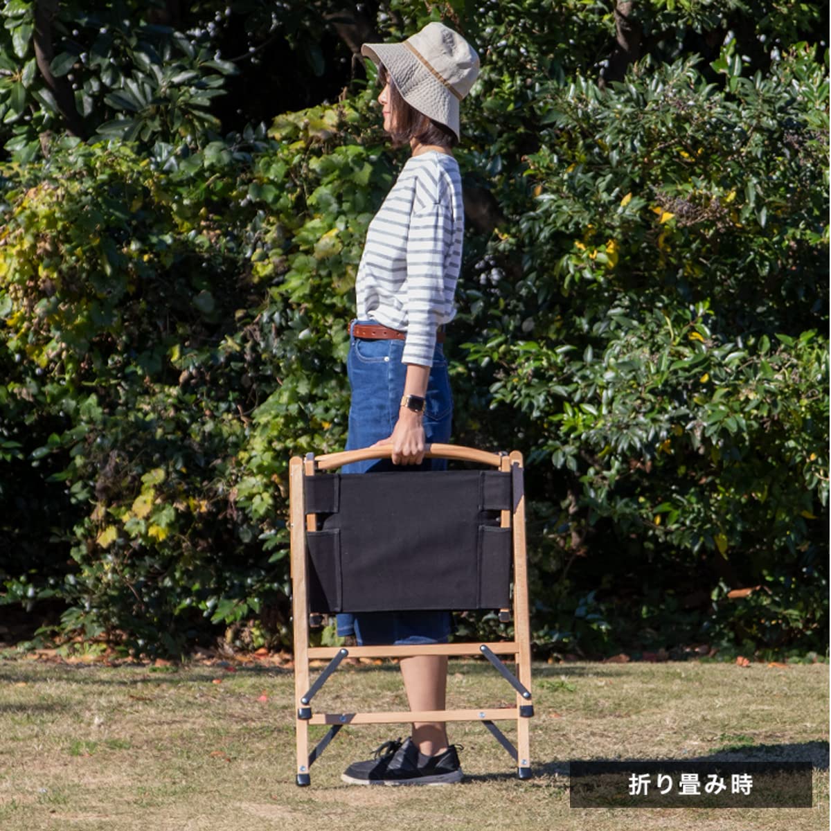 Amazon.co.jp: FIELDOOR クラシックチェア ハイタイプ 【ブラック 