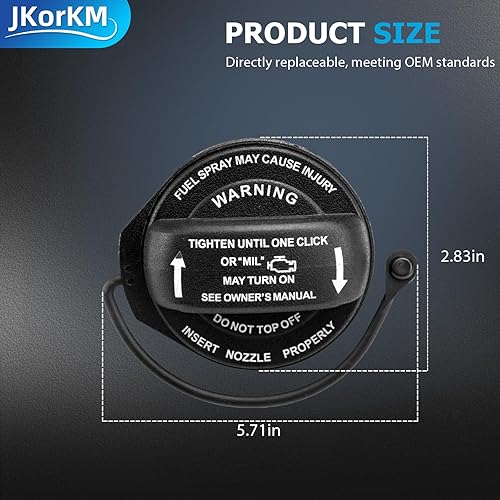Miniatura 3 de JkorkM Tapa de tanque de gasolina, tapa de tanque de combustible 5C0-201-550-T, 5Q0-201-550-L para Audi A4 A5 A8 y Quattro Q5 RS5 S4 S8 SQ5 allroad
