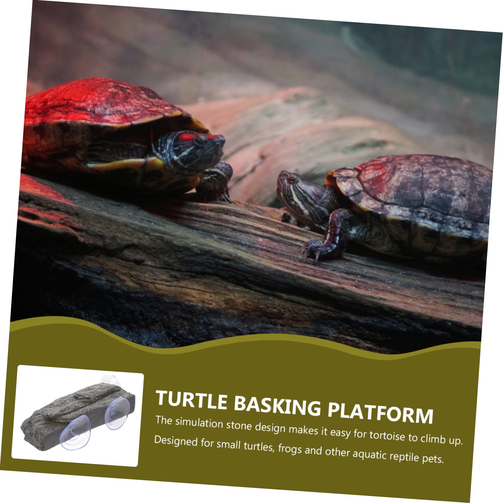 Plataforma De Basking para Tortugas con Ventosas Fuerte y Diseño para Acuarios y Terrarios Multi-Funcional y Decorativa