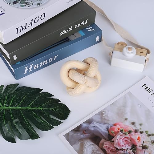 Miniatura 3 de Decoración de eslabones de cadena de madera de 3 eslabones, decoración de mesa de bar, decoración de mesa de bar, cadena de madera de granja, estilo