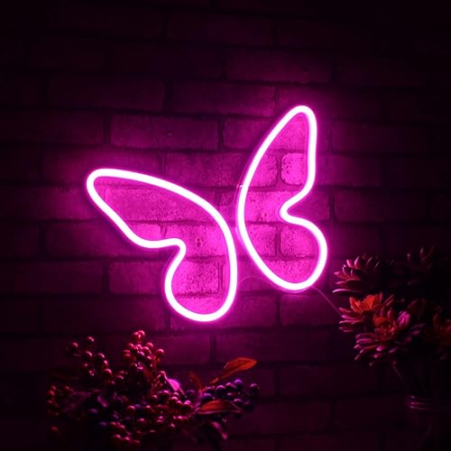 Miniatura 9 de ADVPRO Butterfly Girl Room Flex Silicone LED Neon Sign Rosa st16s33-fnu0020-k