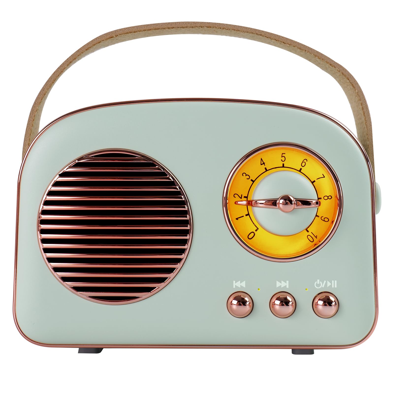 Aresrora Portable Retro Bluetooth Speaker,Vintage Gifts for Men and Women,Room Decor,Small Wireless Bluetooth Speaker,Cute Style for Office Home Kitchen Desk,Support USB/TF Card/AUX