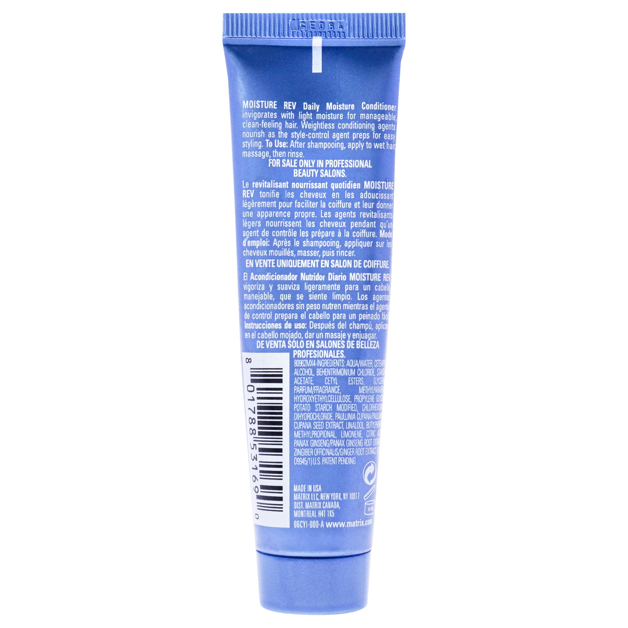Men Moisture Rev Daily Moisture Conditioner by Matrix for Men - 1 oz Conditioner, White, 29.57 ml (Pack of 1) - Image 2