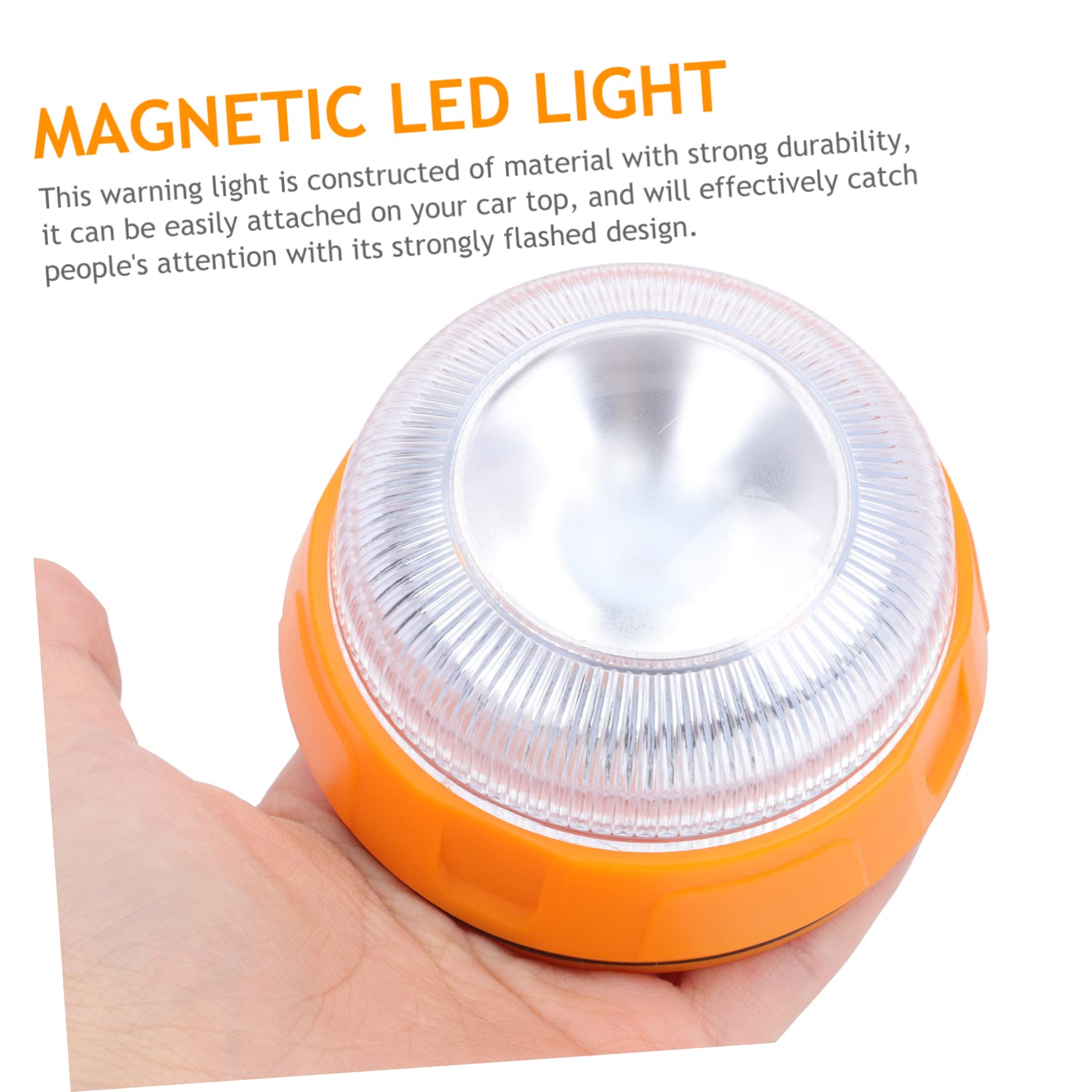 Alipis 2 Piezas Luz LED waterproof impermeables luces de advertencia del coche luz de advertencia del coche luces de emergencia lámpara del vehículo luz de advertencia LED AbS Yellow