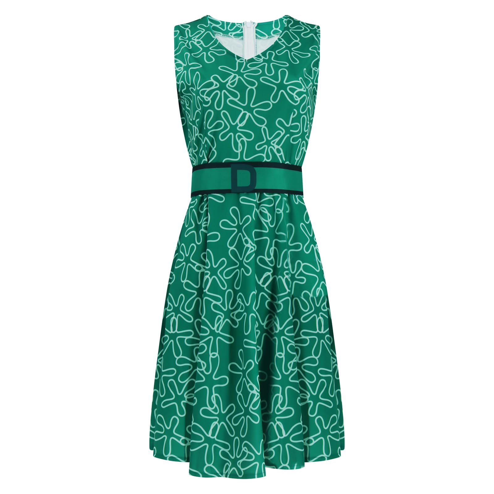 Snapklik.com : Joy Costume Dress Women Disgust Green Dress Emotions ...