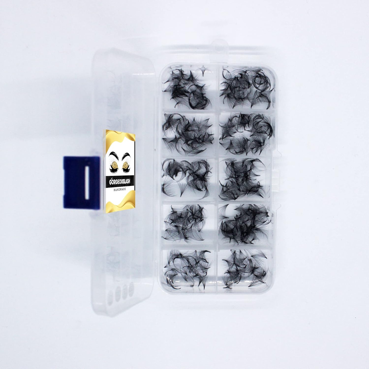 12D Lashes, 1000 Premade Loose Lash Fans. Eyelash Extension. Handmade. (12D 0.05 - D Curl, 18mm)