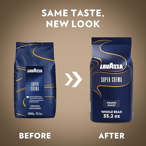 Miniatura 2 de Café de grano entero Lavazza Super Crema Espresso 22 libras por bolsa 2 paquetes
