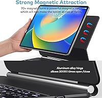 Vista 5 de Funda con Teclado para iPad Air de 11 pulgadas (M3 2025 / M2 2024) y iPad Pro de 11 pulgadas (1ª/2ª/3ª/4ª Generación) – Funda con Teclado Magnético