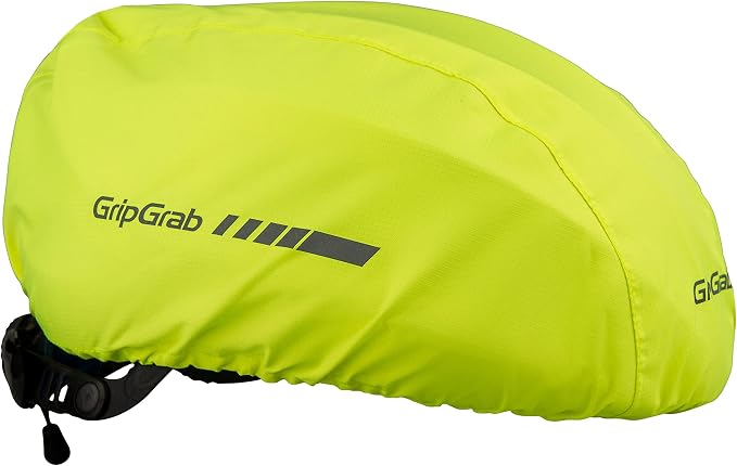 GripGrab Cycling Helmet Cover Waterproof High-Visibility Reflective Rain