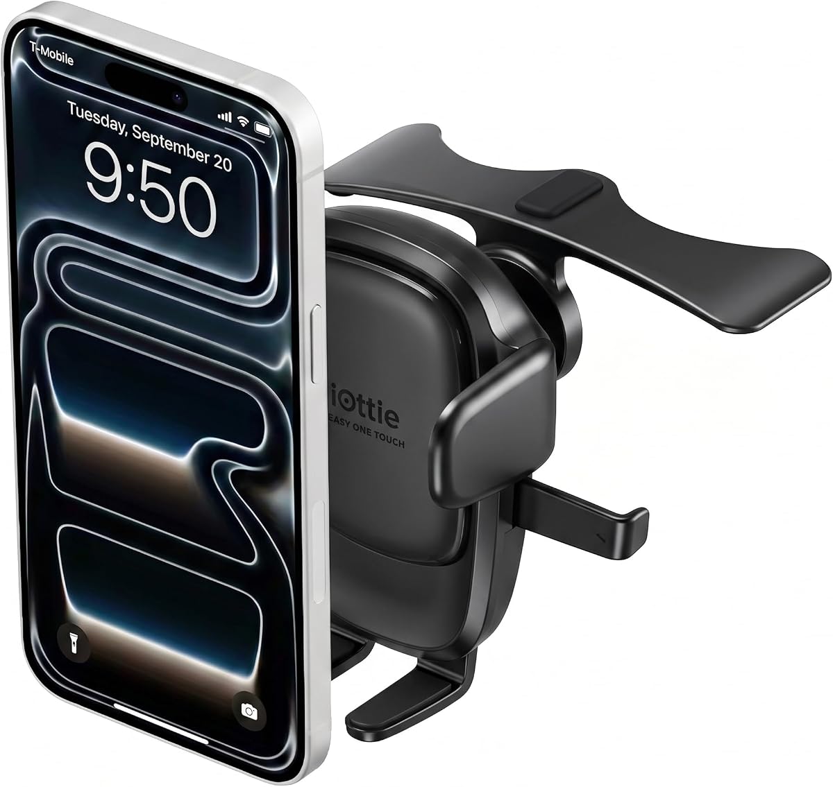 Easy One Touch Advanced CD Slot Car Phone Mount - Soporte universal para teléfono celular para iPhone, Google, Samsung, LG, Moto y todos los demás teléfonos inteligentes