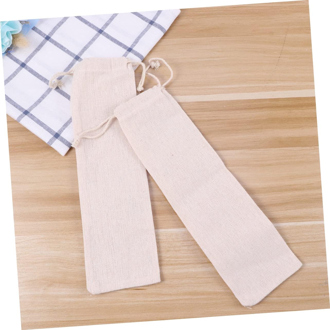 2sets Straw Carrying Case Pouch Bag Straw Holder for Stainless Steel Travel Forks Spoons 5pcs*2