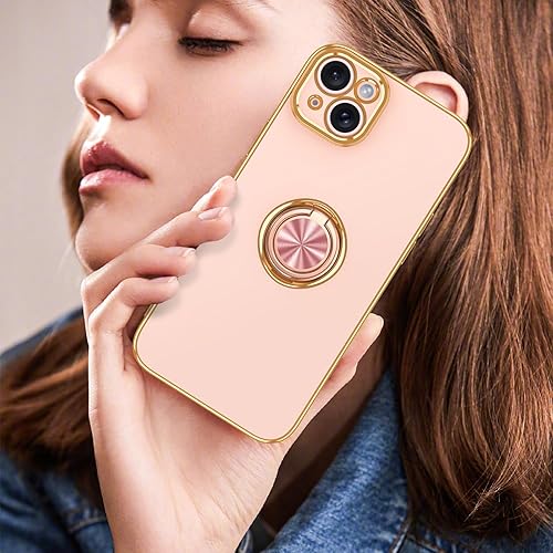 Miniatura 7 de LONTECT Funda para iPhone 15, a prueba de golpes, delgada, resistente, resistente a las caídas, con soporte de anillo, duradera y antideslizante,