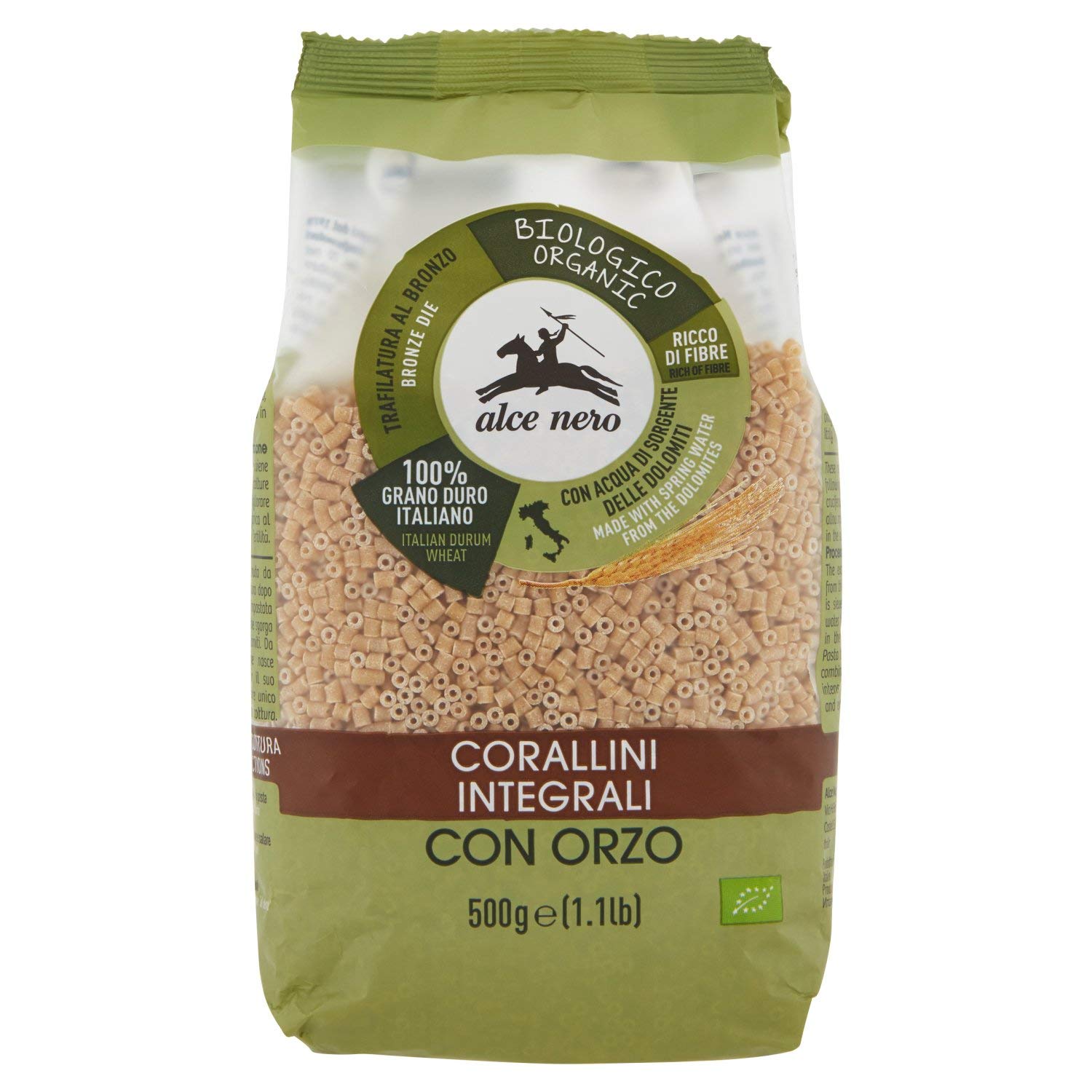 Organic Durum Wheat Corallini with Barley | Corallini D'orzo Bio 500 g