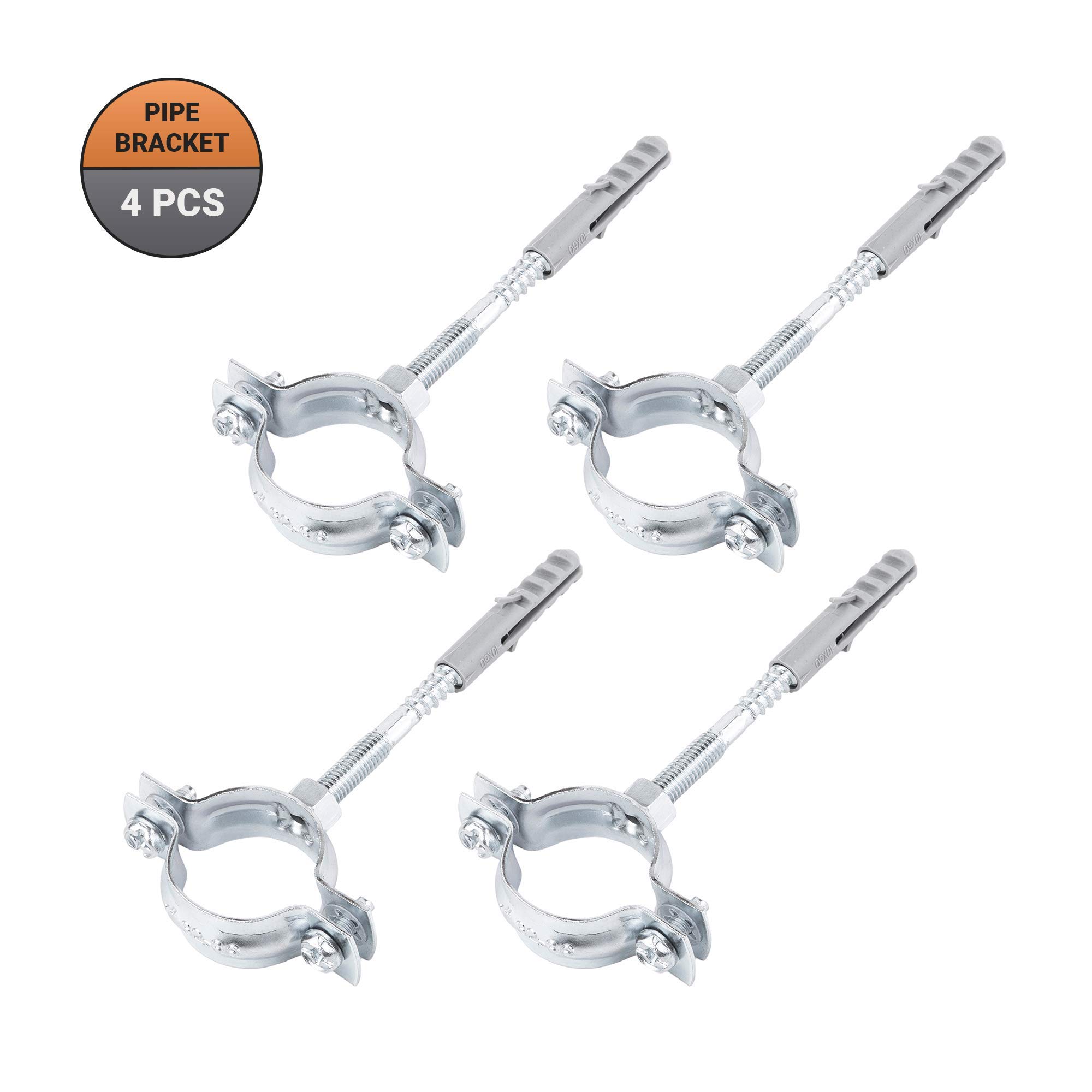 Morsetti Per Tubi Ø 60-64mm - Confezione 2 Pezzi, Con Viti E Tasselli - Foto 9