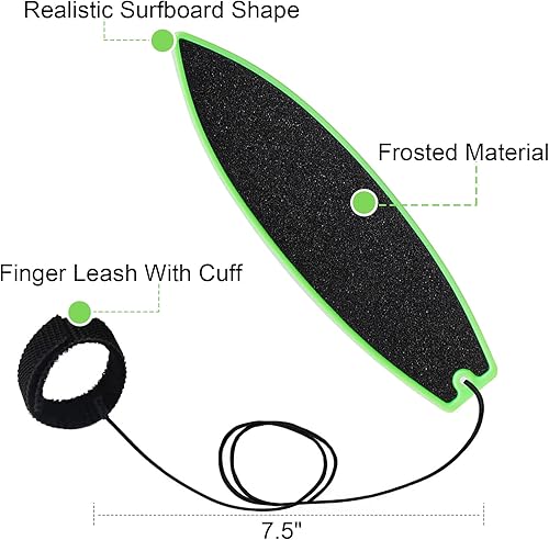 Miniatura 5 de ACEGENIU Tablas de surf para dedos, tabla de surf para ventana de automóvil, tabla de surf con cuerda, tabla de surf de viento para niños,