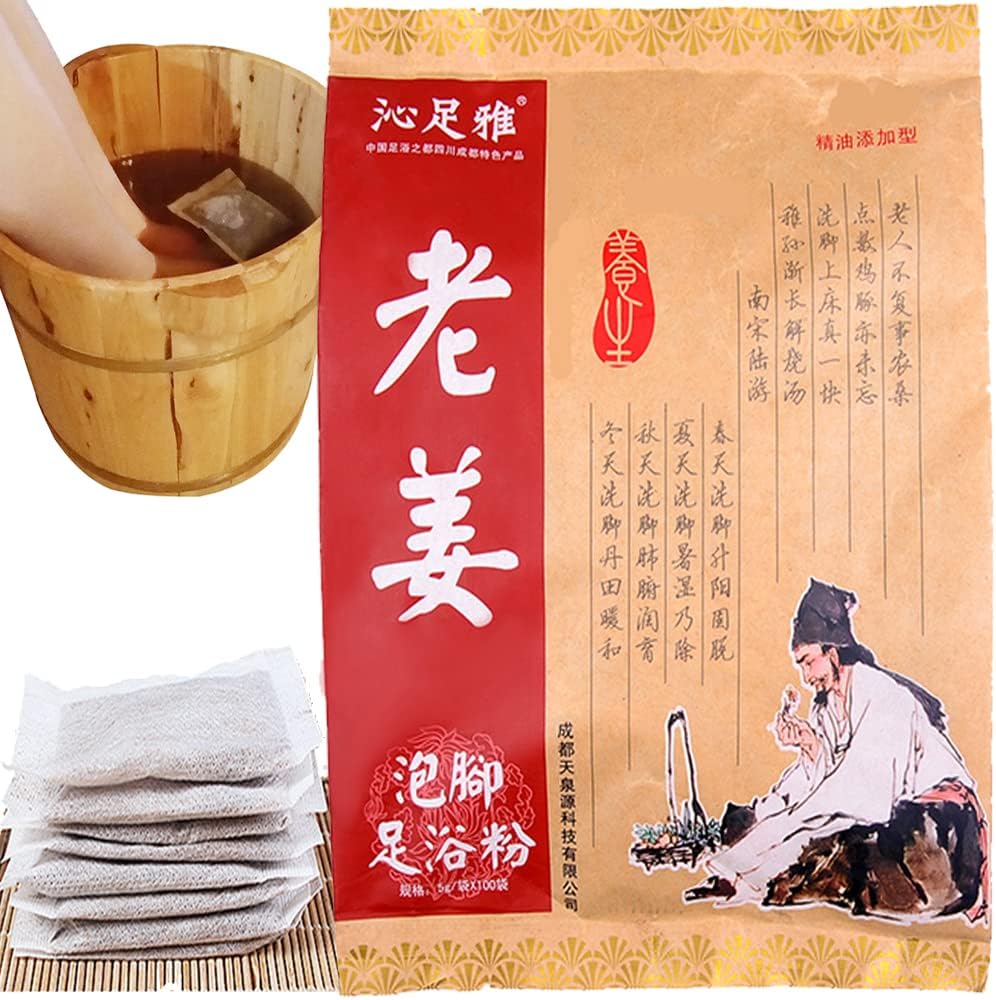 Ginger Herb Foot Soak 100Bags ,Lymphatic Drainage Chinese