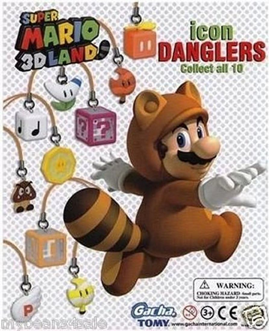 Takara Tomy Super Mario 3D Land Icon Danglers Approx.75 inch Keychain Fig-Goomba : Clothing, Shoes & Jewelry