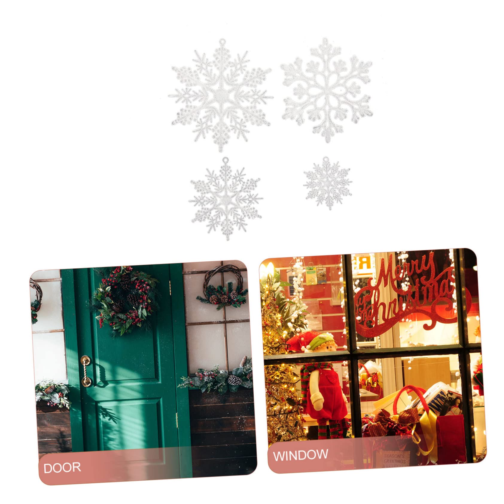 Alipis Lot De 5 Décorations De Flocons De Neige pour Sapin De Noël À Suspendre pour 36 Pièces X 5