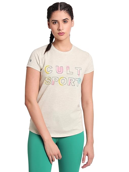 Typographic Print Everyday T-Shirt | Women's T-Shirt for Walking, Jogging, Travel & Leisure | Soft and Durable