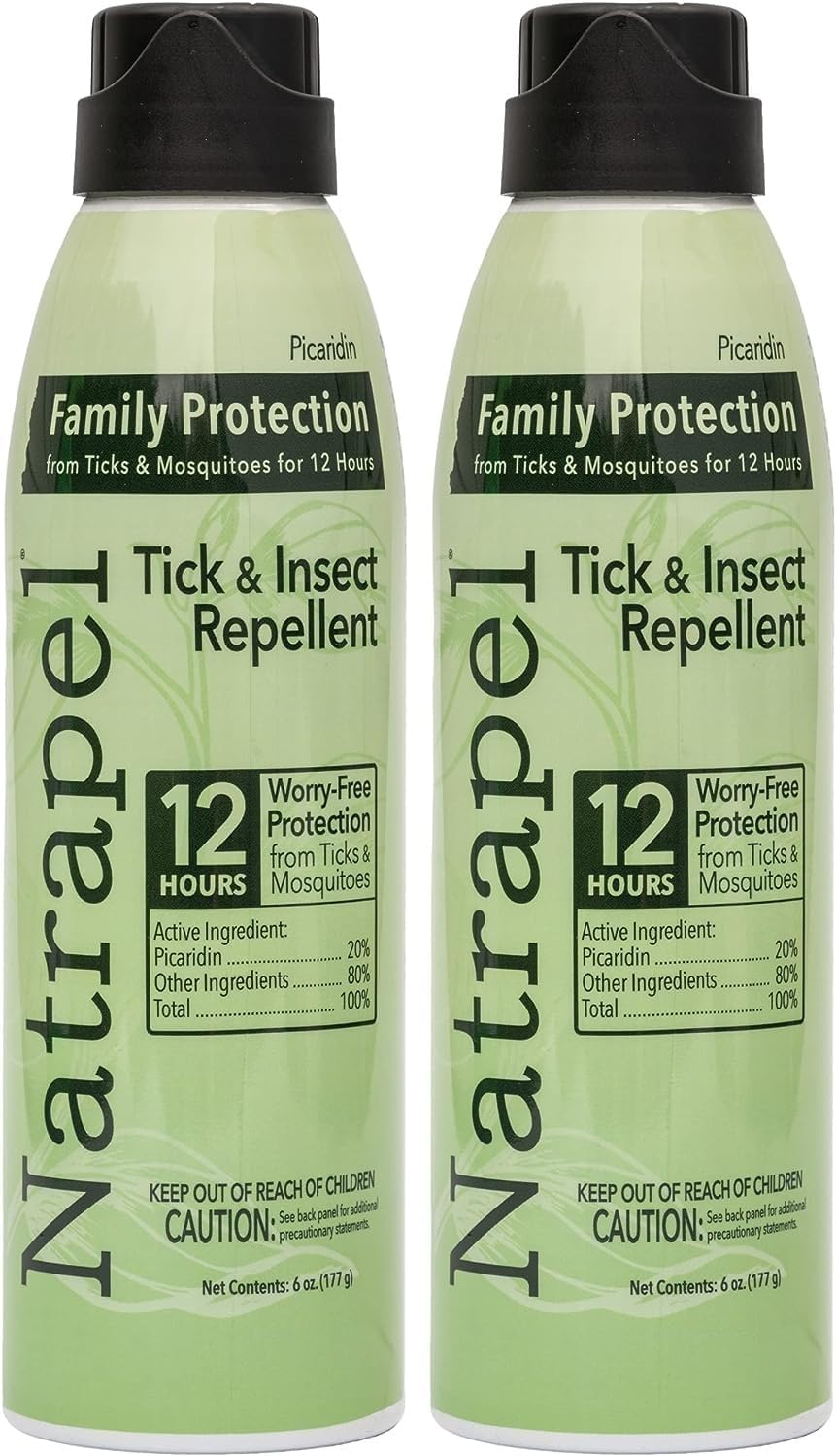 Tick & Insect Repellent Eco-Spray - Bug Spray with 20% Picaridin - Family Protection Against Mosquitoes, Ticks & More - Up to 12 Hours of Protection - 6 oz (2 Pack)