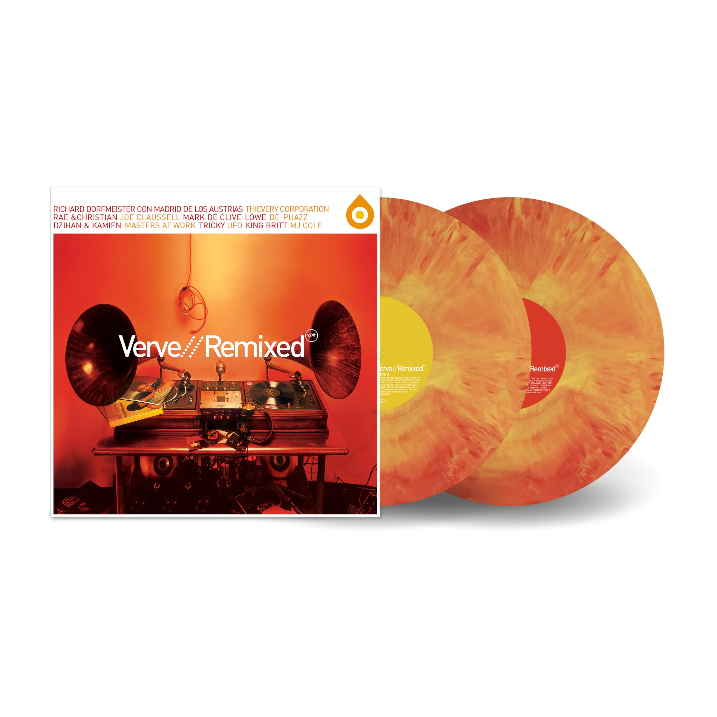 Various Artists Verve / Remixed Double Vinyl LP Colored Orange And Yellow New