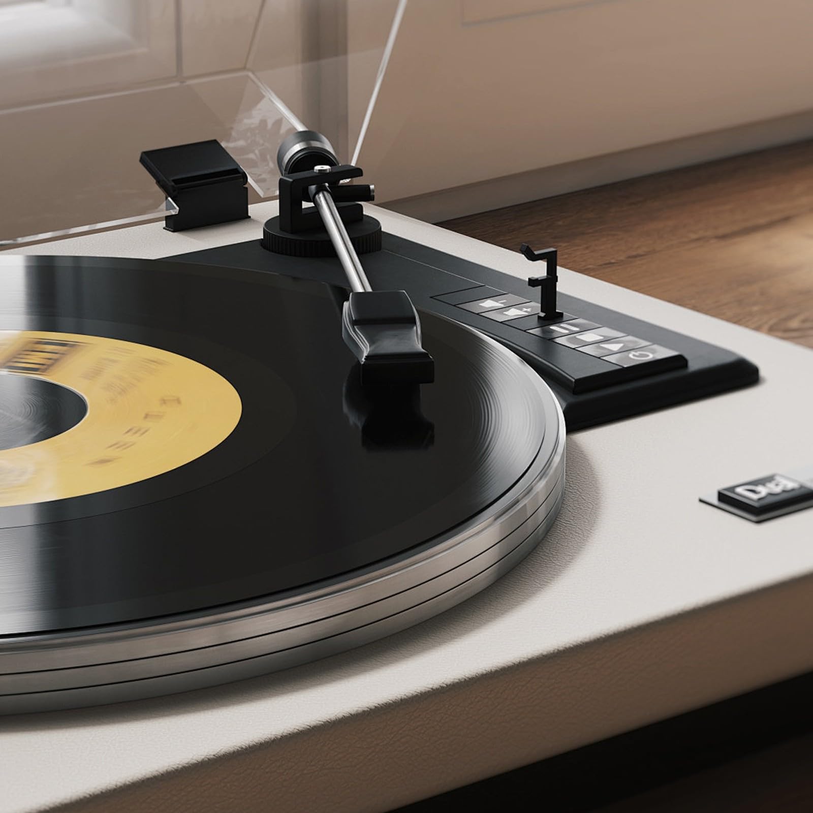 Tourne-disque en MP3 avec option de vitesse et port USB - Plateau tournant léger pour divertissement à domicile