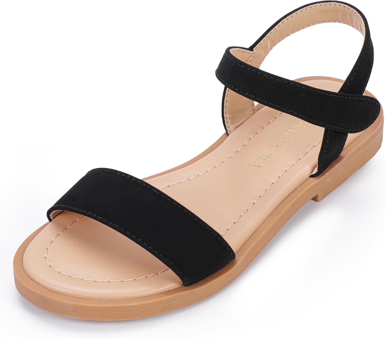 PANDANINJIA Gina Girls Sandals Open Toe Summer Flats Dress Sandals