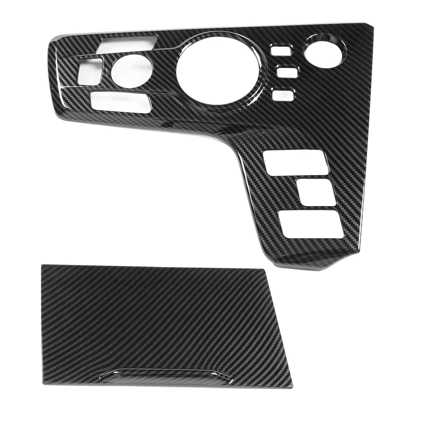 KIMISS Pokrywa panelu skrzyni biegów w stylu carbon dla Kia Sportage NQ5 2022+ LHD - Rama dźwigni zmiany biegów, dekoracyjna naklejka