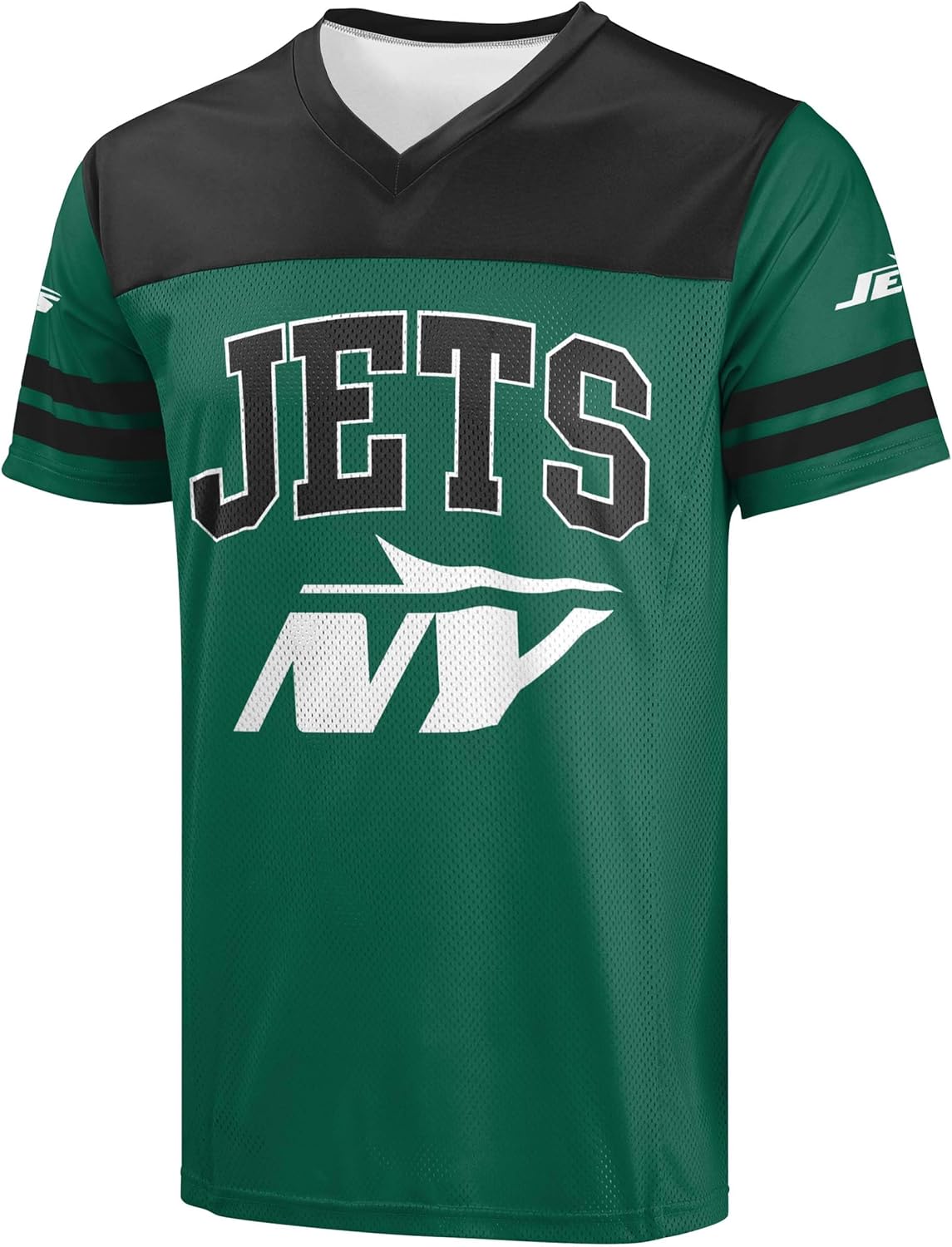 FOCO NFL Men's Officially Licensed Primary Logo Team Color Wordmark Game Day V-Neck Football Top - Image 2