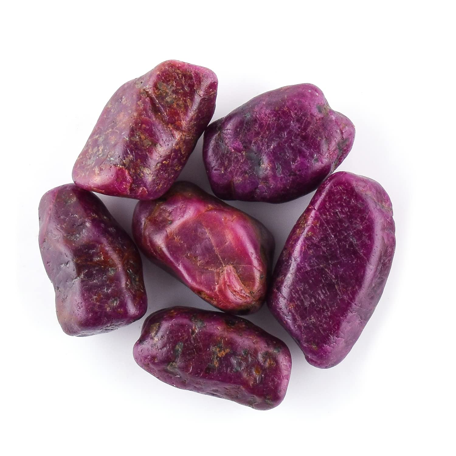 InfinityGemsArt30 carats Natural Raw Ruby Rough Stone, Tiny Ruby Bullets, Crystals for Jewelry Making, Wire Wrapping Wholesale Gemstone Lot, Crystals, July Birthstone, DIY Gift