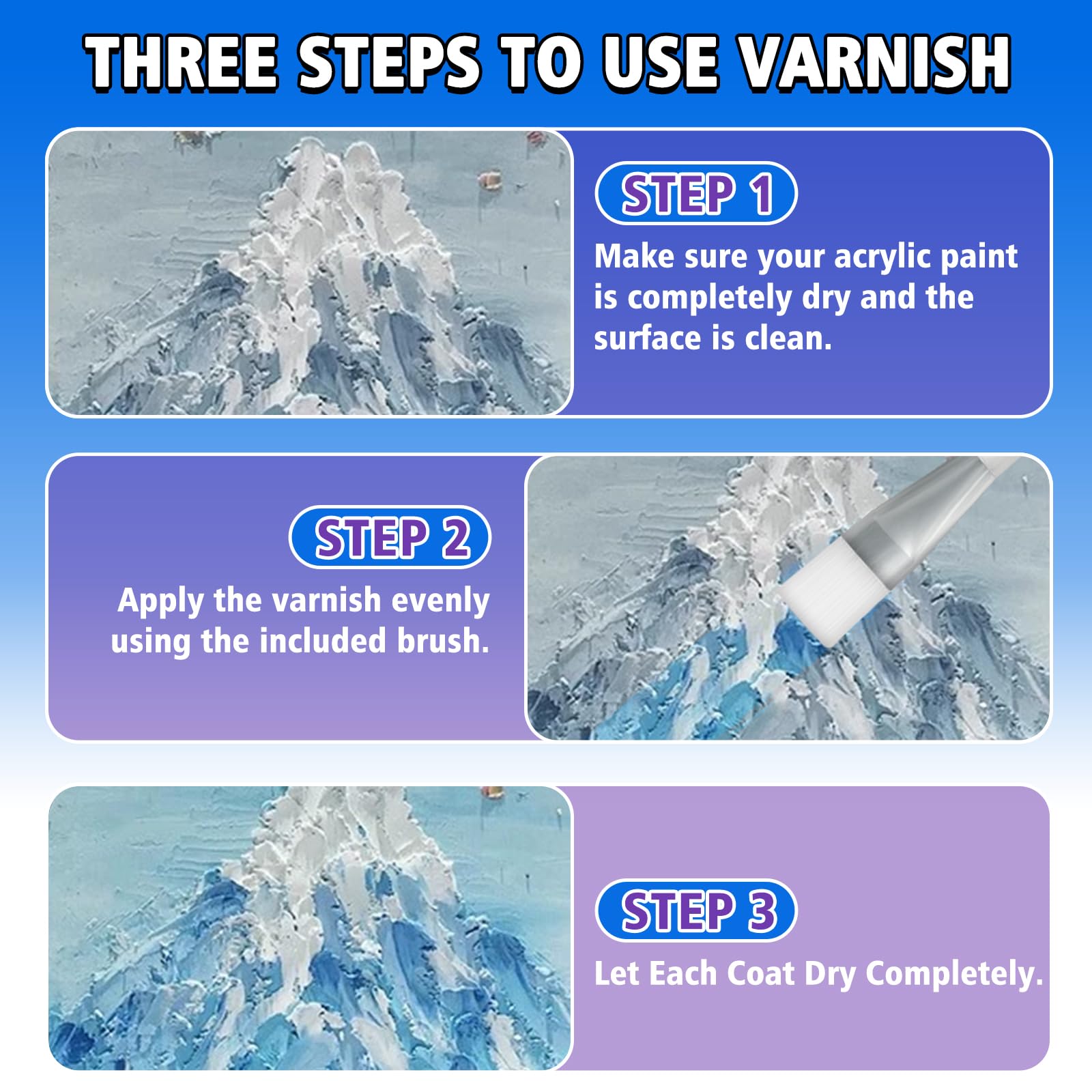 Gloss varnish for acrylic painting (10ML) — view 6
