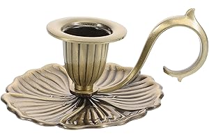 Luxshiny Retro Taper Candle Holder: Illuminate Your Space with Vintage Elegance