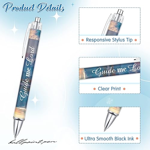 Miniatura 2 de Tinlade 10 bolígrafos cristianos para mujeres, bolígrafos de tinta religiosa, con citas inspiradoras, versículos de la Biblia, bolígrafos divertidos