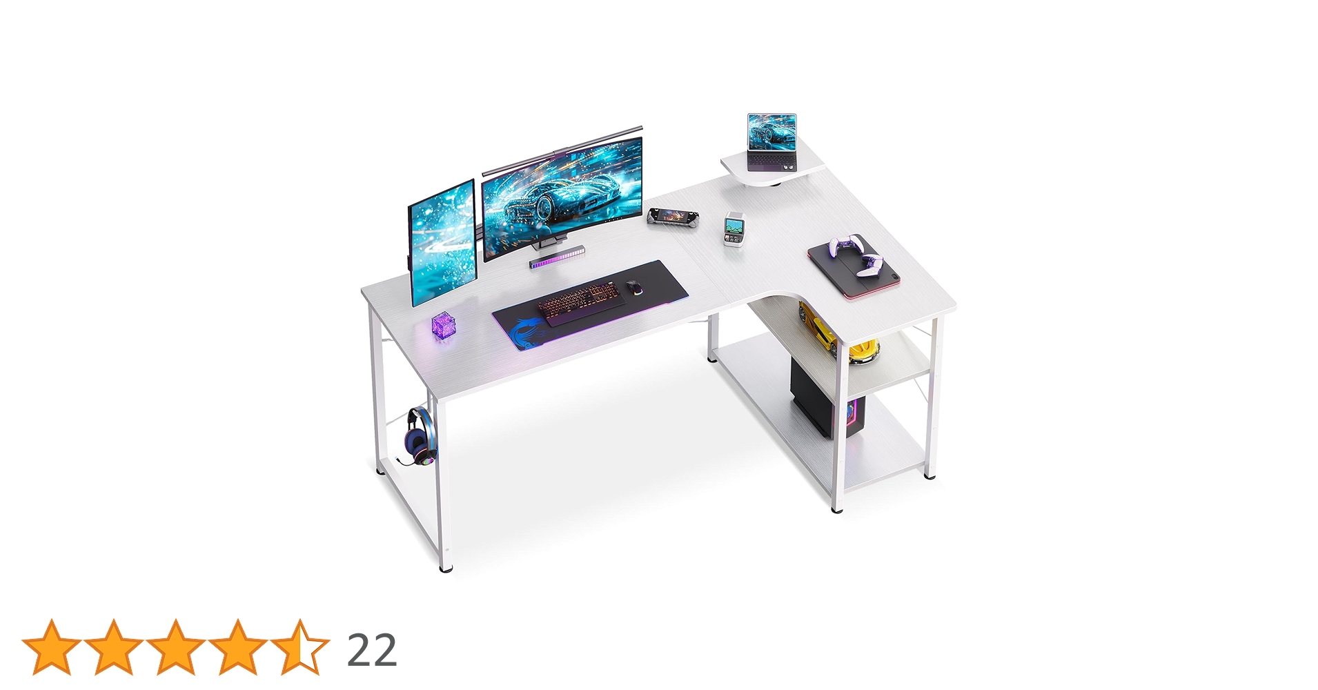 Amazon | AODK パソコンデスク L字 ゲーミングデスク 幅150