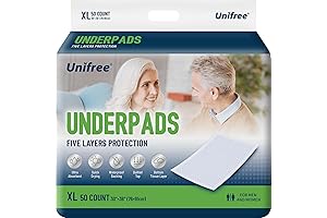 Unifree Disposable Underpads for Bedwetting and Incontinence