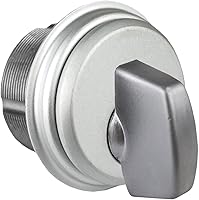 Vista 6 de Juego de cilindro de bloqueo de embutir comercial y juego de giro, Adams Rite Style Cam, en aluminio (1 juego)