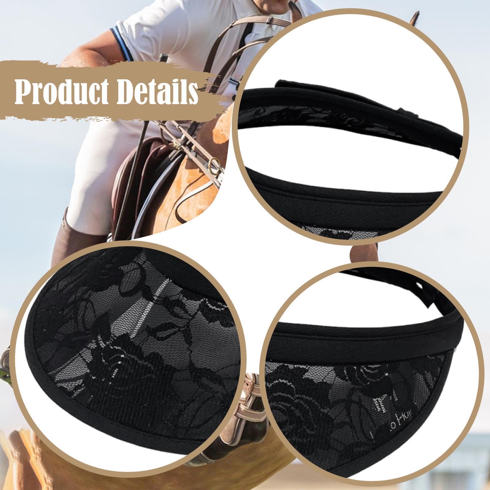 rockible Visera Solar Ajustable para Casco Ecuestre, Gorra para Ciclismo