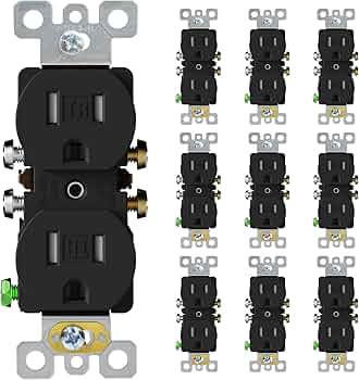 ELEGRP 15 Amp 125V Duplex Receptacle Outlets, Standard Electrical ELEGRP 15 Amp 125V Duplex Receptacle Outlets, Standard Electrical