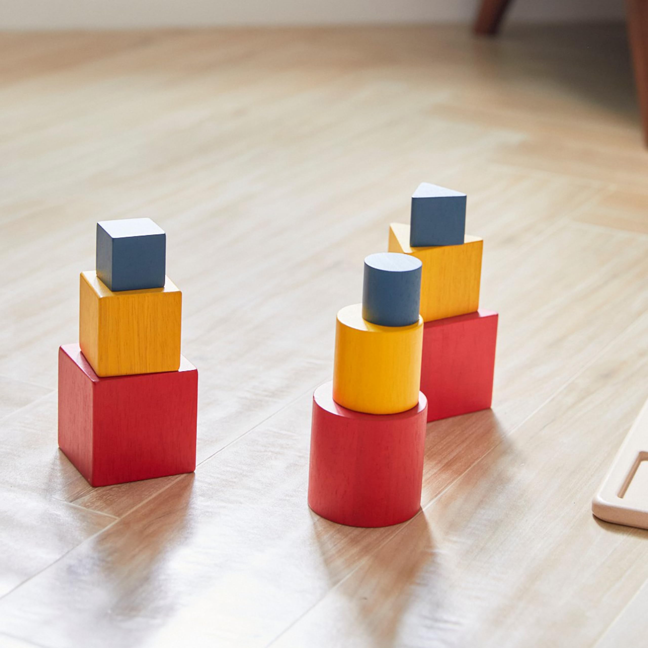 Plan Toys PT5463 - Puzzle de 3 Formas, Madera
