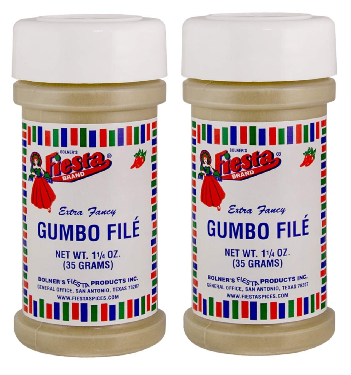 Bolner's Fiesta Brand Gumbo File' 1.25 Ounce Shaker (Pack of 2