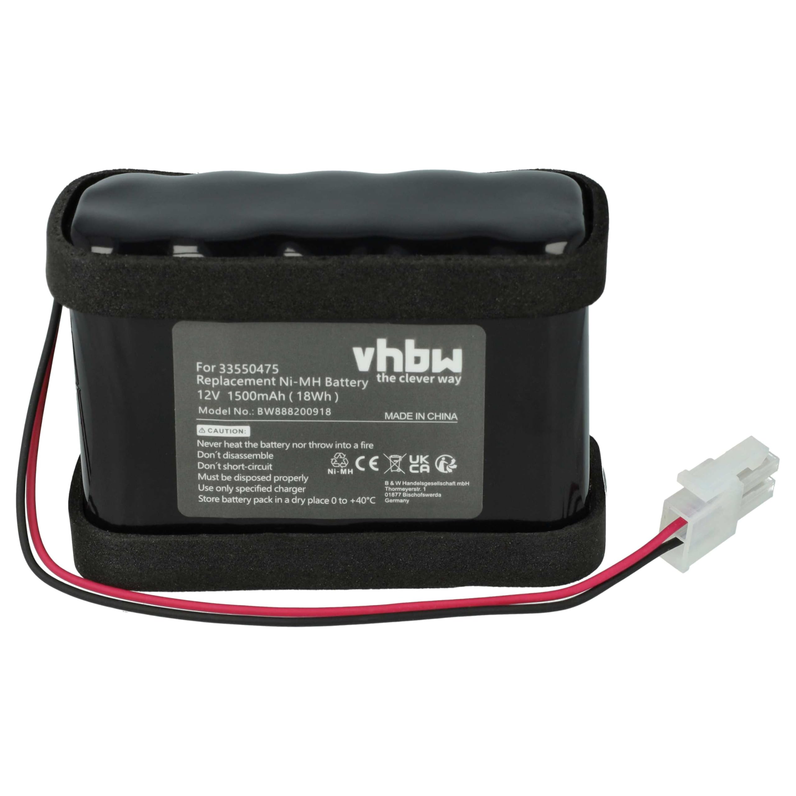 vhbw Batterie Remplacement pour Ditec Entrematic DAS901BAT1