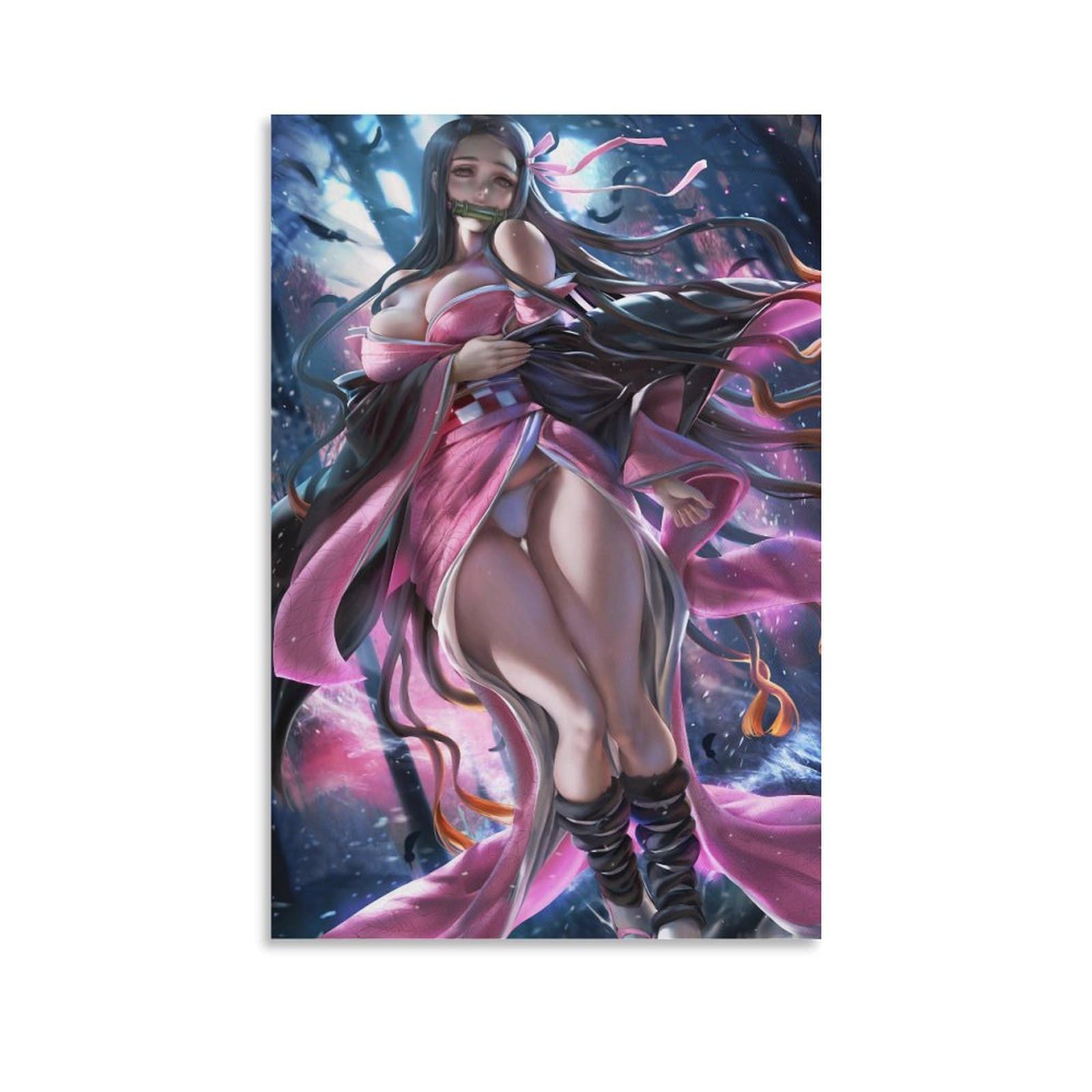 Amazon.com: Kamado Nezuko Anime Girls Poster - Sexy White Underwear  Aesthetic Canvas Art Print for Modern Family Bedroom Decor  16x24inch(40x60cm): Posters & Prints