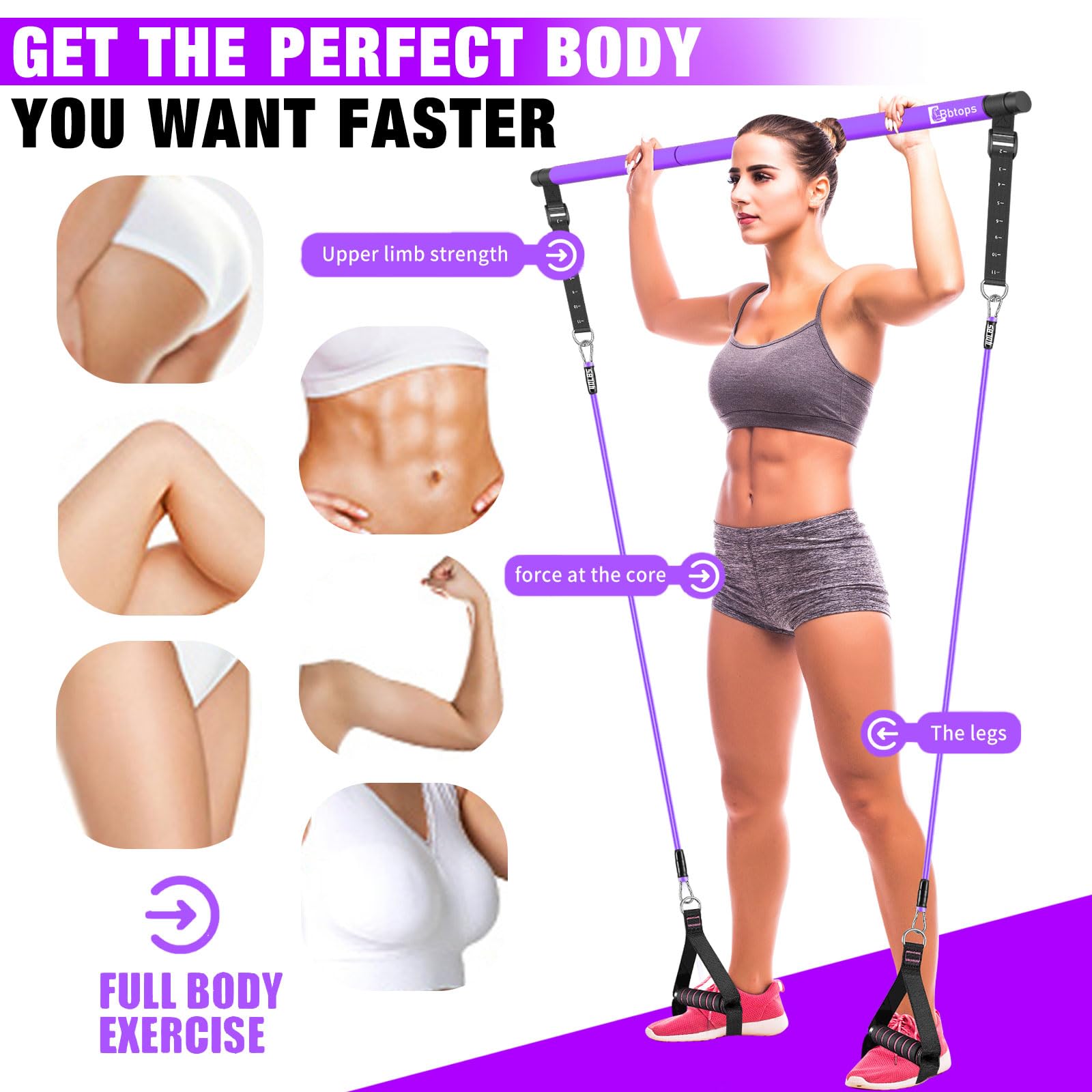 エクササイズグッズ pilates bar (total body conditioning) Amazon.co.jp: ピラティス バー エクササイズスティック セット