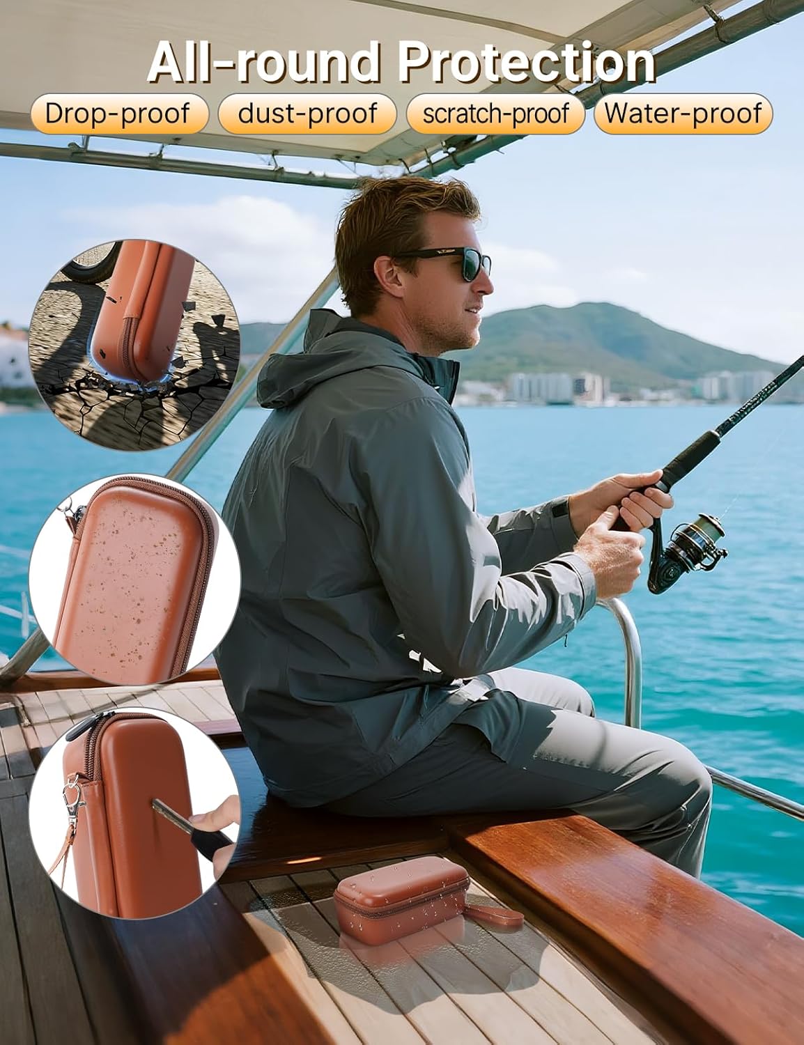 Hard Carrying Case for Ray-Ban Meta Wayfarer/Skyler/Headliner & Gen 2 and Oakley Meta HSTN Smart Glasses Charging case, Travel Case Compatible with Meta Sunglasses Accessories - Image 4