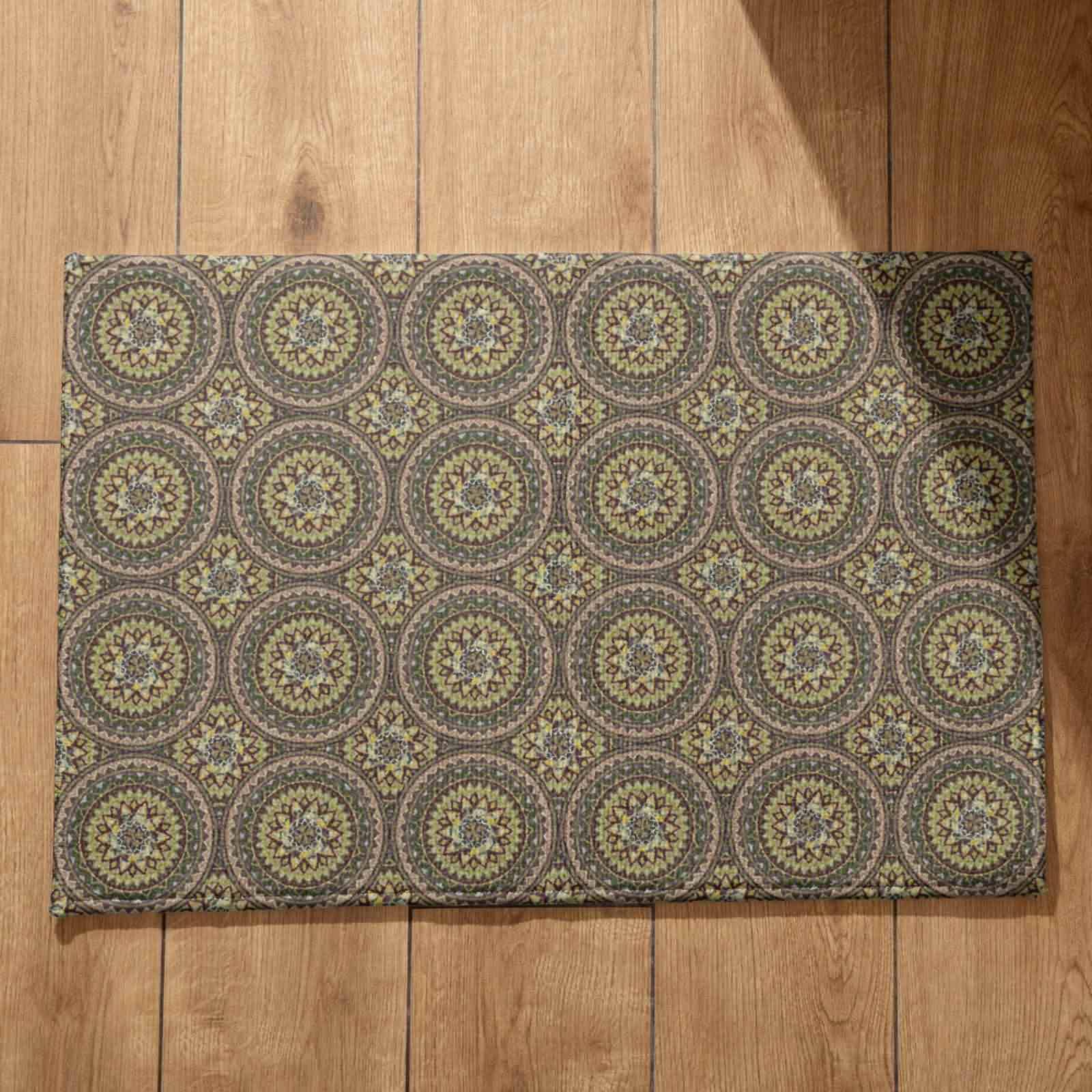 Felpudo entrada casa interior Isdreem de mandala decorativo y lavable